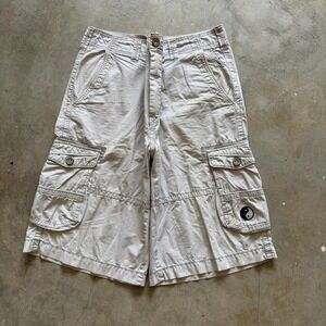 Baggy Buckle Cargo Shorts Long Jorts Vintage Y2K Surf - 36